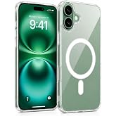 NewPole iPhone 17 i&ccedil;in MagSafe ile Uyumlu Kılıf Şeffaf Darbelere Dayanıklı Sararma Karşıtı Y&uuml;ksek Lens &Ccedil;evresi G&uuml;&ccedil;l&uuml; Manyetik