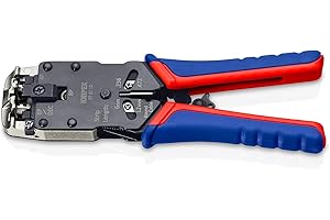 Knipex Pinza per Connettori Modulari Tipo "Western" Brunita, Rivestiti in Materiale Bicomponente 200 Mm 97 51 12