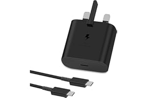 CHARGEWAY Samsung 25W Fast Charger w/ 6 FT USB C Cable - Compatible w/ Galaxy Smartphones & Other USB Type C Devices