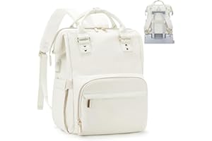 BOXSAM Sac à Dos Ordinateur Portable 14 Pouces, Sac à Dos de Voyage Grande Vert Homme Femme Antivol Imperméable avec USB Charging Port pour Loisir, Scolaire