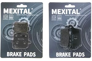 MEXITAL Motorrad Bremsbeläge Vorne + Hinten für CR 80 R/RT/RB/RV/RW/RY/RX/R1/R2 1996-2002 CR 85 R3/R4/R5/R6/R7/RB 2003-2007