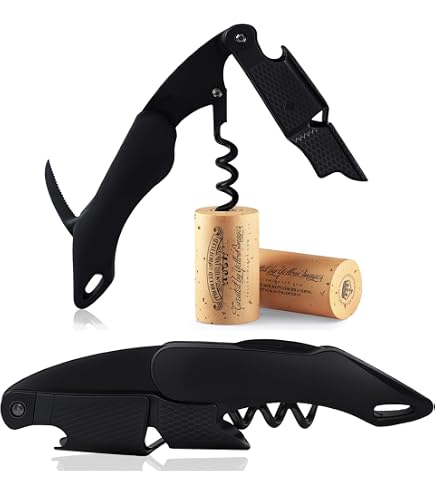 Coutale - Cavatappi Sommelier Doppia Leva - Modello PRESTIGE WOOD - con particolari in Legno