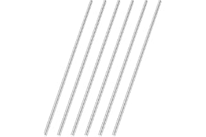 QUARKZMAN 6 stycken, 100 mm långt runt stål, 3,6 mm diameter, HSS stålstänger, massivt metall, stångstål, rund metallstång fö