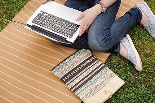 art cherry 13 bis13 3 Zoll Laptoptasche   Notebookh  lle Canvas-Gewebe Sleeve H  lle  Bohemia Laptop Tasche mit Stickmuster speziell f  r Macbook Air 