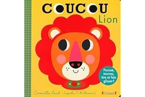 Coucou, Lion ! – Livre animé tout-carton avec des volets et tirettes – Bébé dès 1 an