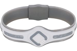 Trion:Z Maxi Loop Magnetic Ion Therapy Wristband for Men & Women Featuring Patented ANSPO Technology (Medium, White)