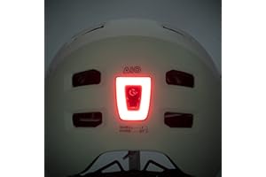 GLAMVILLA Casco de luz trasera LED enchufable