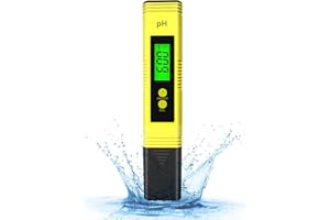 Tunknew Digital pH Tester, 0.01pH High Accuracy and 2% Reading Accuracy Digital pH Meter for Household Drinking Water Pool Aquariums Hydroponics
