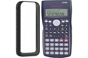 EASTPIN Scientific Calculator Not Programmable Calculator - Calculator School + Bonus Pencil Case Scientific Calculator School Calculator for School Supplies Gifts for Students Gift