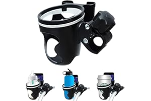 AOBETAK 2 En 1 Soporte Universal Para Cochecito De Bebé Y Silla De Ruedas, Soporte Para TelÉfono Para Silla De Ruedas, Bicicleta, Bebida, Taza De CafÉ Et TelÉfono Soporte Para Iphone, Samsung, Huawei
