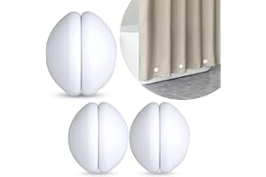 ZARCKER Duschvorhang-Gewichte, silikonbeschichtete Starke Duschvorhang-Magnete, brach nie, rostete Nicht, kein Lärm, schwer, verhindert das Blasen des Duschvorhangs