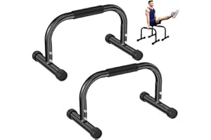 Legpador Barras Paralelas Calistenia, Soporte para Flexiones en Acero, Push Up Bars, Dip Bar Station, Fitness Parallettes para Gimnasios Caseros o Comerciales, con Asas Antideslizantes