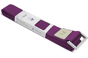 FOYER NUAGE Sangles de yoga 1,8 m ou 2,5 m, sangles de yoga en coton durable pour étirement, sangle de yoga réglable pour yoga, danse, entraînement de gym