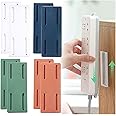 Generic 8 Pcs Power Strip Holder Adhesive Punch-Free Socket Holder Self Adhesive Socket Cable Management Punch Free Surge Protector Socket Holder Wall Mount with Cable Clips (Color), RIV001