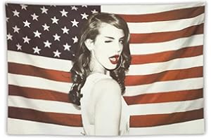 EAGLEG Lana Wandteppich Del Rey Flagge Druck Wandbehang Decke Polyester Stoff Dekoration für Häuser, Schlafsäle und Wohnungen