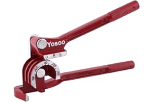 DWEEKIY Dobladora de tubos de 180 grados 3 en 1, dobladora de tubos de aleación de aluminio de 1/4 "5/16" 3/8 ", herramienta para doblar tubos de alta resistencia