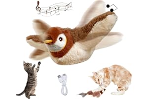 Jognee Fliegendes Vogel Katze Spielzeug, Vogel Jagd Katzen Spielzeug, Chirping Spielzeug Flapping Flügel