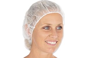 FRANZ MENSCH 1000 Stück Hygonorm Baretthauben Bettina Light | PP, Karton, weiß, Einheitsgröße, Ø: 53cm, Beutel, Baretthauben, OP Kopfhauben, Einweghauben