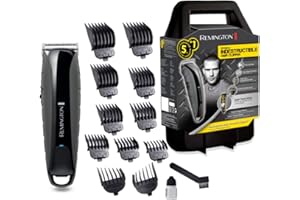 ‎REMINGTON Remington Haarschneidemaschine Profi Indestructible (schlagfestes Polycarbonat-Gehäuse, 7,4V Friseur - Motor, 11 Aufsteckkämme, Netz-/Akkubetrieb, Aufbewahrungskoffer, Lithium) Haarschneider HC5880