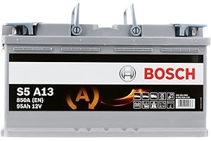 Bosch S5A13 - Batterie Auto - 95A/h - 850A - Technologie AGM - adaptée aux Véhicules avec Start/Stop