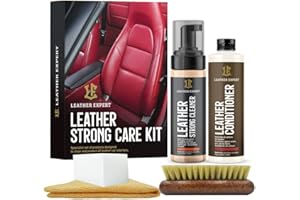 Leather Expert "Kit Cura Forte - 200 ml + 250 ml - Kit per la Pulizia della Pelle dell'auto - Cura della Pelle - Pulizia della Pelle dell'auto - Kit per la Cura dell'auto.