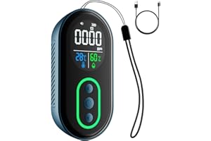 GasDoc DS-399 Detector de Monóxido de Carbono, Detector CO Portátil 3-en-1 Recargable con Alertas Sonoras & Visuales para Viajes Camping, Medidor de CO para Casa, Coche Tienda de Campaña - Azul Oscuro
