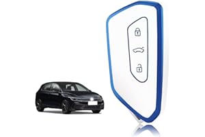 TOOMUME Car Key Cover, TPU Case for VW Volkswagen Golf 8 MK8 Cupra Born Formentor Seat Leon MK4 Ateca Tarraco Skoda Octavia 8 - Protective Key Fob Cover