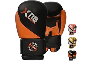XN8 SPORTS XN8 Boxing Gloves for Training Punch bag-Lamina Hide Leather Mitts For Fighting- Sparring- Muay Thai- Kickboxing-Great for Double End Speed Ball and Focus Pads Punching