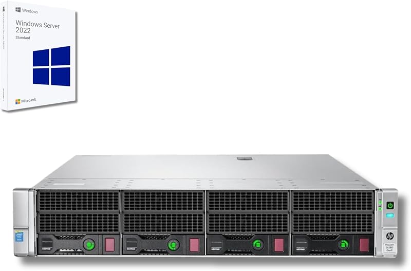 HP ProLiant DL380 Gen9 Server Rack | 2x Intel Xeon 2690 V3 | 128 GB RAM | 2x SAS 3.5" 4TB | iLO Raid Controller H840 Windows Server 2025 (GeneralĂĽberholt)