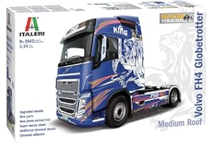 Italeri 3942 Volvo FH4 Globetrotter Medium Roof Scala 1:24, modellismo, Model Kit, Camion, showtrucks, plastica