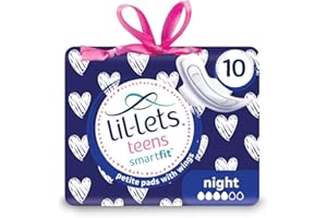 Lil-Lets Teens Night Lot de 10 serviettes avec ailettes