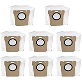 Xia&oacute;mi Robot Vacuum X20 Plus, X10 Plus, X20+, X10+ 8 Replacement Dust Bags for Robot Vacuum Cleaner, 2.5 l Large Capacity, Automatic Seal