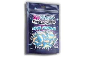 SoSweet Freeze Dried Sweets – Blue Crunch 50g | Intense Flavour | Crispy Fruit Candy Snack | Fun Sweet Treat