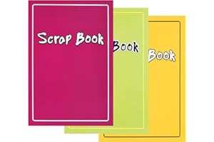 WF Graham Scrapbook, Set of 3 Scrap Books for Adults and Kids | Art Book, Sketch Pad Scrap Book Set, Coloured Paper Sketch Book Drawing Pad for Kids