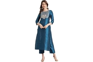 KARTUTVA Kurti Set für Damen, indisches Partykleid, Kurta mit Palazzo-Hose, Hosen-Set für Damen