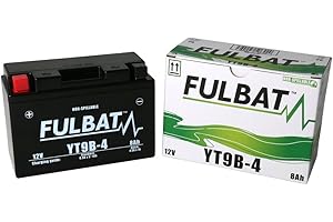 Batería FULBAT YT9B-4 12V 8Ah 115A Largo: 150 x Ancho: 68 x Alto 105 (mm)