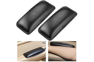 Ygapuzi 2 Pack Car Center Console Knee Leg Elbow Cushion Soft Pad, Leather Car Knee Cushion Elbow Pillow Universal Knee Elbow Pads for Foot Knee Pain Relief (PU Leather)