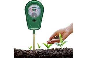 PEHTIY Bodenmessgerät 3-in-1, Boden PH-Messer, Bodentester für pH, Feuchtigkeit und Fruchtbarkei, Boden Feuchtigkeitsmesser für Garten, Bauernhof, Rasen, Kein Batterien erforderlich