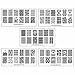Bundle Monster 5pc Polynesian Themed Nail Art Design Rectangular XL Stamping Plates-Traditional Polynesia