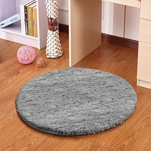 XIAOLIN Carpets Rugs Area Rugs Round Solid color 3cm thick Simple carpet living room bedroom study Hanging chair swivel pad Stool mat Super soft carpet ( Color : 10 , Size : Diameter 140cm )