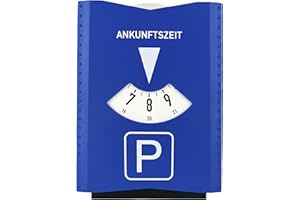 Truento Parking Disc with Ice Scraper and Rubber Lip Made of Plastic for Car, Truck and Motorcycle – Includes 3 x Shopping Trolley Token – Approved according to German Road Traffic Regulations