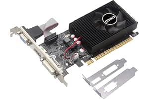 QTHREE Geforce GT 730 Graphics Card, 4GB D3 128-bit, DVI-I HDMI VGA, Video Card for PC, PCI Express x16, DirectX 11, Low Profile, Fermi Architecture