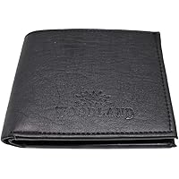 Woodland Leather Wallet Men's Artificial Leather Wallet (Black)