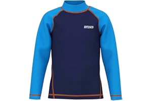 HDTIYUYP Boys Rash Vest Kids - Kids UV Swim Top Children Quickdrying Swim Vest Boys Surf Tops Beach Shirts Water Sports Top