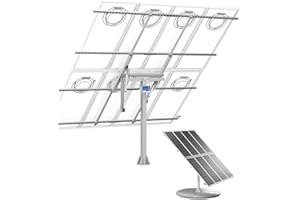 ECO-WORTHY Tracker Solaire Solar Tracker Dual-Axis Pro Support Panneau Solaire de Suivi (Générer 40 % de Puissance) avec Régulateur de Charge de Traceur, Solar Tracker pour Maison