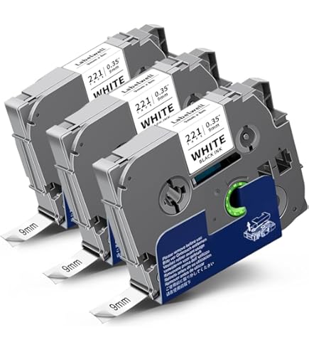 6x Labelwell 24mm kompatibel Schriftband für Brother