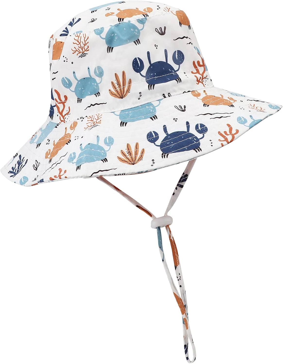DRESHOW Unisexo Bebé Niña Niño Sombrero de Sol Verano Algodón Ajustable Pescador Gorra Protección de Sol Anti UV Para Exteriores/Natación/Playa/Piscina UPF 50+