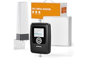 ANYCALL Mobilfunk Verstärker für Band 1/3/7/8/20, Duale Signalverstärker mit Hoher Verstärkung für Haus Büro Gebirge, Empfangsverstärker Handy Verstärkt 5G 4G LTE GSM