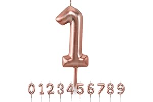 HPNPARTY Geburtstagskerzen 1 zahlen geburtstagskerzen Tortendeko, 3D Diamant Form Kuchen Kerzen Zahl 0 1 2 3 4 5 6 7 8 9 Glitzer Kuchen Topper Dekoration