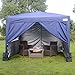 Produktbild Quictent Partyzelt 3 x 6 m, Marineblau, Easy Pop Up Zelt/Pavillon, mit Seitenwänden, silberfarben beschichtet